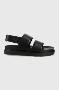 Vagabond sandale de piele Seth barbati, culoarea negru imagine