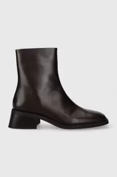 Vagabond Shoemakers cizme de piele BLANCA femei, culoarea maro, cu toc plat, 5217.201.35 imagine