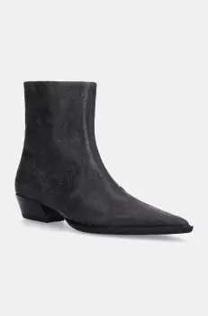 Vagabond Shoemakers cizme de piele CASSIE femei, culoarea negru, cu toc drept, 5850-207-21 imagine