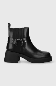 Vagabond Shoemakers cizme de piele DORAH femei, culoarea negru, cu toc plat, 5642.801.20 imagine