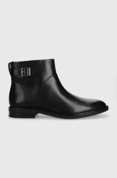 Vagabond Shoemakers cizme de piele FRANCES 2.0 femei, culoarea negru, cu toc plat, 5606.101.20 imagine
