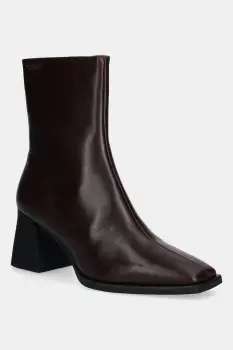 Vagabond Shoemakers cizme de piele HEDDA culoarea bordo, cu toc drept, 5002-001-44 imagine