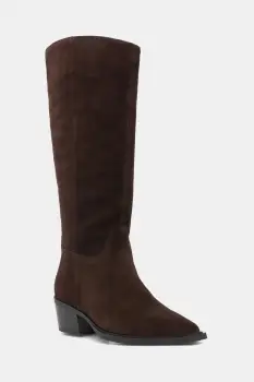 Vagabond Shoemakers cizme din piele intoarsa KELSEY culoarea maro, cu toc drept, 5810-040-31 imagine