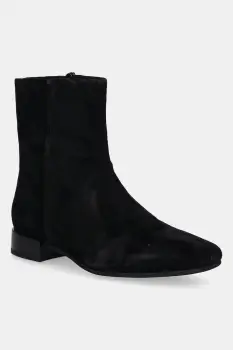 Vagabond Shoemakers cizme din piele intoarsa MONA culoarea negru, cu toc plat, 5955-040-20 imagine