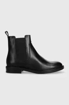 Vagabond Shoemakers ghete chelsea de piele AMINA femei, culoarea negru, cu toc plat, 5603.001.20 imagine