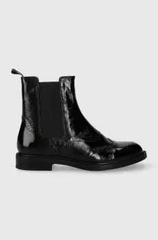 Vagabond Shoemakers ghete chelsea de piele AMINA femei, culoarea negru, cu toc plat, 5603.160.20 imagine