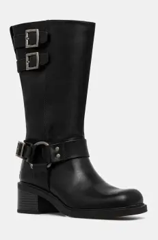 Vagabond Shoemakers ghete de piele DANIELLA femei, culoarea negru, cu toc plat, 5820-101-20 imagine