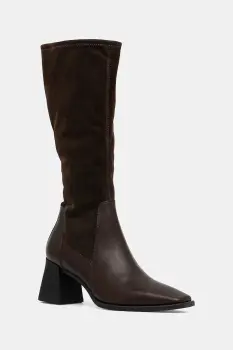 Vagabond Shoemakers ghete de piele HEDDA culoarea maro, cu toc drept, 5602-202-35 imagine