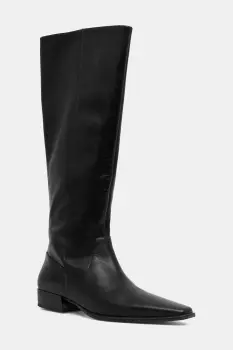 Vagabond Shoemakers ghete de piele NELLA culoarea negru, cu toc plat, 6016-001-20 imagine