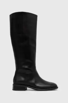 Vagabond Shoemakers ghete de piele SHEILA femei, culoarea negru, cu toc plat, 5635.001.20 imagine