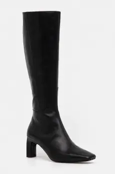 Vagabond Shoemakers ghete de piele VENDELA femei, culoarea negru, cu toc drept, 5823-101-20 imagine