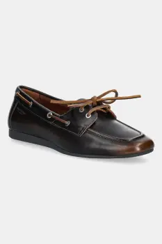 Vagabond Shoemakers mocasini de piele HILLARY culoarea maro, cu toc plat, 5925-418-33 imagine