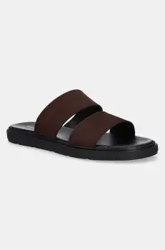 Vagabond Shoemakers papuci din piele MASON barbati, culoarea maro, 5965-050-35 imagine