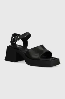 Vagabond Shoemakers sandale de piele HENNIE culoarea negru imagine