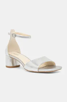 Vagabond Shoemakers sandale de piele PIPER culoarea argintiu, 5921-083-79 imagine