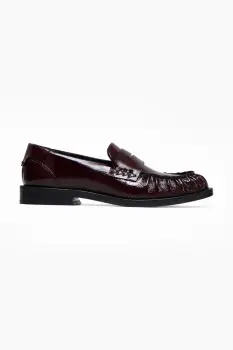 Vanda Novak mocasini pentru femei, din piele Greta Glossy Ruby imagine