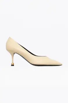 Vanda Novak pantofi cu toc stiletto din piele Pola Ivory imagine