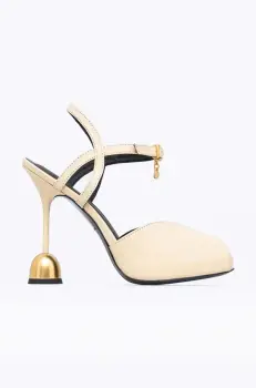 Vanda Novak sandale de piele Marilyn culoarea bej imagine