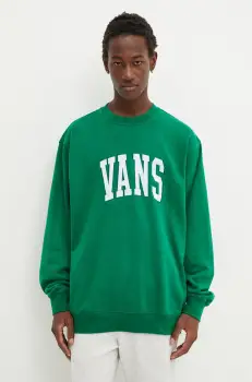 Vans bluza barbati, culoarea verde, cu imprimeu, VN000HP7J5F1 imagine