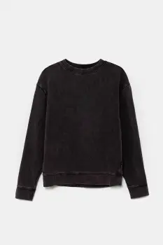 Vans bluza copii Fire In Your Heart Crew culoarea gri, cu imprimeu, VN000M8Q6PH1 imagine