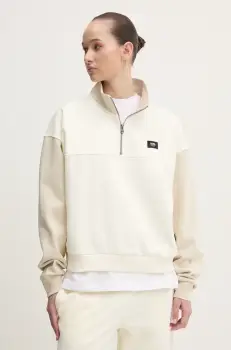 Vans bluza femei, culoarea bej, cu imprimeu, VN000H2AD0D1 imagine