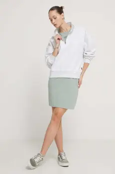 Vans bluza femei, culoarea gri, melanj imagine