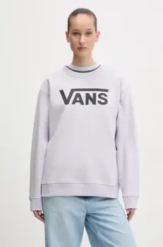 Vans bluza femei, culoarea violet, cu imprimeu, VN000A5QUUI1 imagine