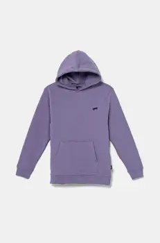 Vans hanorac de bumbac pentru copii SALTON LOOSE culoarea violet, cu gluga, uni, VN000P5T6PH1 imagine