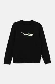 Vans hanorac de bumbac pentru copii The Pack Crew culoarea negru, cu imprimeu, VN000MMABLK1 imagine