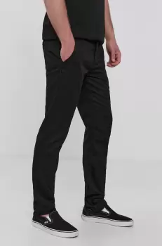 Vans Pantaloni barbati, culoarea negru, mulat imagine