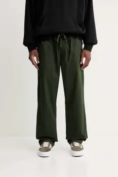 Vans pantaloni culoarea verde, drept, VN0A5FJJEMU1 imagine