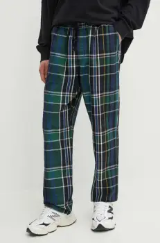 Vans pantaloni de bumbac culoarea albastru marin, drept, VN0008KFBVA1 imagine