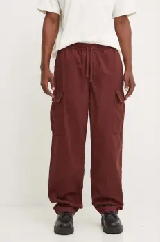 Vans pantaloni de bumbac culoarea maro, cu fason cargo, VN0005Z17YO1 imagine