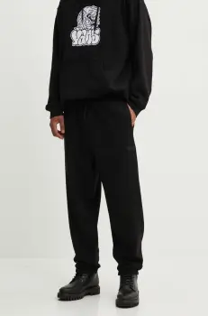 Vans pantaloni de trening culoarea negru, neted, VN000HQ2BLK1 imagine