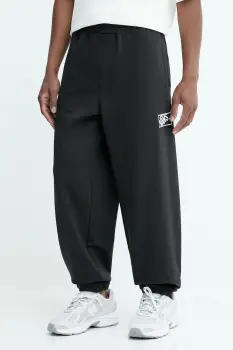 Vans pantaloni de trening din bumbac culoarea negru, cu imprimeu, VN000RAXBLK1 imagine