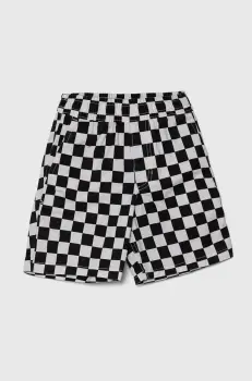 Vans pantaloni scurti copii BY RANGE ELASTIC WAIST SHORT KIDS culoarea alb, modelator imagine