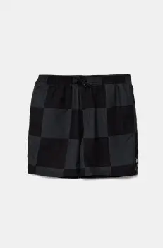 Vans pantaloni scurti de baie copii Primary Checkerboard culoarea negru, talie reglabila, VN000MJYKOU1 imagine