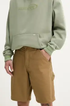 Vans pantaloni scurti din bumbac barbati, culoarea verde, VN000M39DZ91 imagine