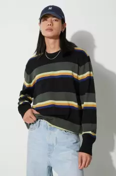 Vans pulover de bumbac culoarea verde, light imagine