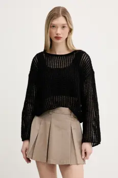 Vans pulover femei, culoarea negru, VN000M9HBLK1 imagine