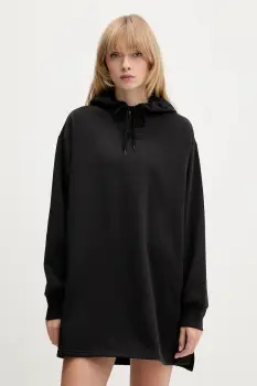 Vans rochie culoarea negru, mini, oversize, VN000RD2BLK1 imagine