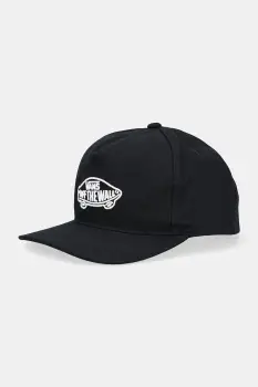 Vans sapca de baseball din bumbac culoarea negru, VN000QAJBLK1 imagine