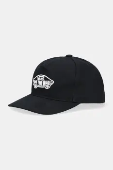 Vans sapca de baseball din bumbac pentru copii Vans Classic Snapback culoare neagra VN000Q1ABLK1 imagine