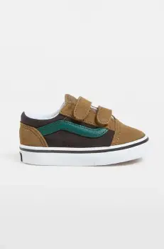 Vans tenisi copii Old Skool V culoarea maro, VN000CTGBF01 imagine