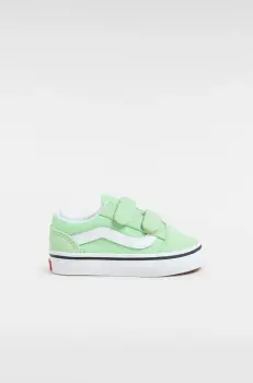 Vans tenisi copii Old Skool V culoarea verde, VN0009RCE2Y1 imagine