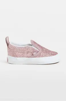 Vans tenisi copii Slip-On V culoarea roz, VN000D0TFSL1 imagine