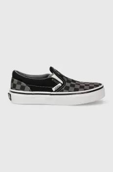 Vans tenisi copii UY Classic Slip-On VN000ZBUEO01 culoarea gri imagine