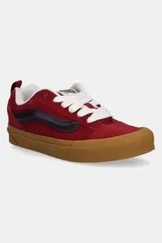 Vans tenisi de piele Knu Skool culoarea rosu, VN000D6ZBRD1 imagine