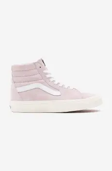 Vans tenisi de piele UA SK8-Hi femei, culoarea roz VN0A32QG9G4-pink imagine