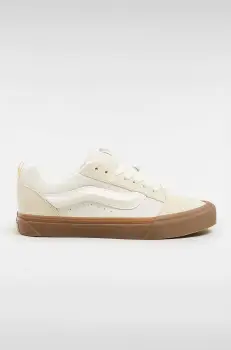 Vans tenisi din piele intoarsa Knu Skool culoarea bej, VN0009QCDBS1 imagine
